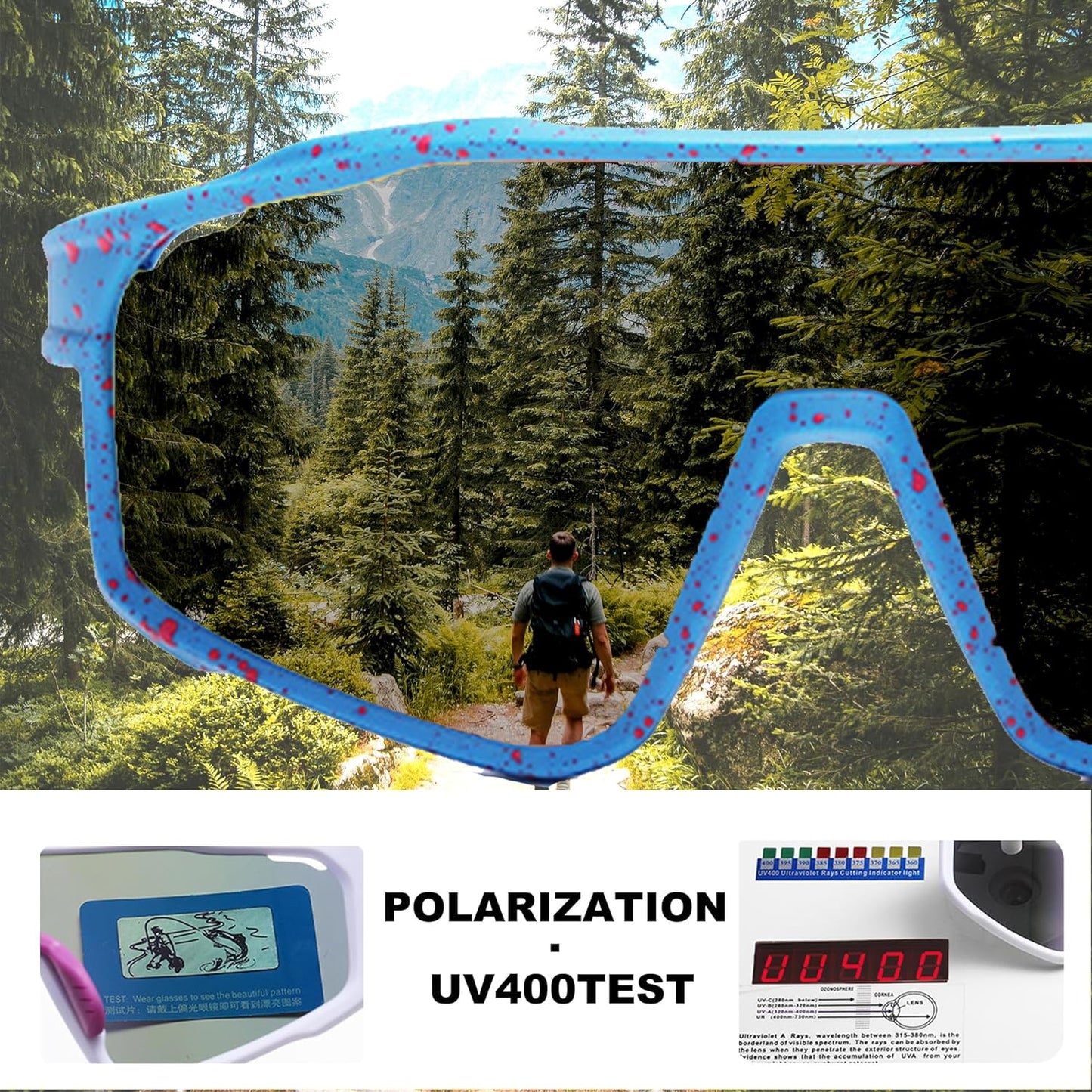 Polarized Sunglasses for Women and Man，Uv400 Anti-Uv Protection Sports Sunglasses for Outdoor Sports